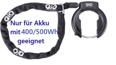 QIO Rahmenschloss-Set inkl. Steckkette / NUR für Akku PowerPack 400/500Wh