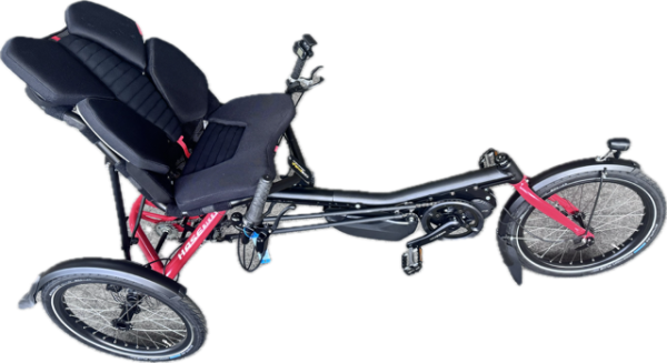 Hasebikes Trigo E mit Vario Sitz Comfort und SELBSTMONTAGE