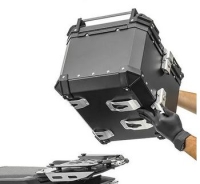 Topcase Adventure Alu 35 Liter mit Innentasche + Verzurr-Reeling – 1 Helm